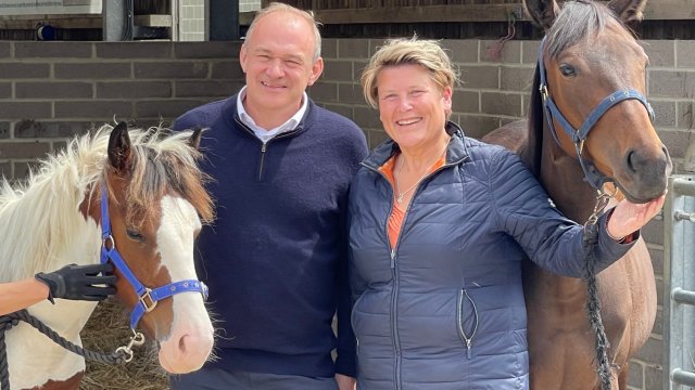 Article thumbnail: Lib Dem leader Sir Ed Davey has visited Somerton and Frome six times to support his by-election candidate Sarah Dyke (Photo: David Parsley)